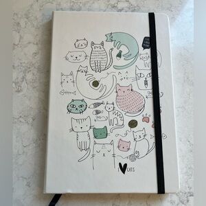 Cat-Themed Journal with Elastic Band